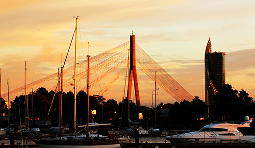 Riga Yachthafen Andrejosta