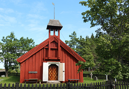 Brämön Kirche im Ost Dorf