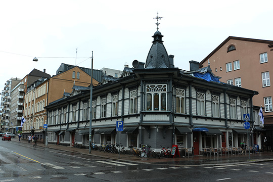 Turku Holzhäuser im Zentrum